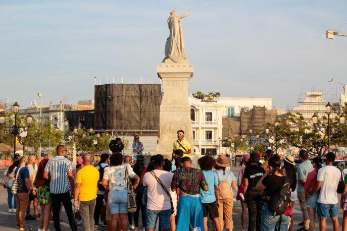 Celebracion genesis de los champetuos, camellon de los martires, Getsemani.  